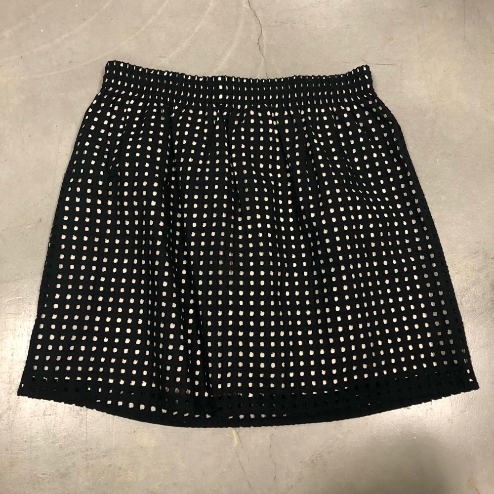 Ann Taylor LOFT black and cream skirt